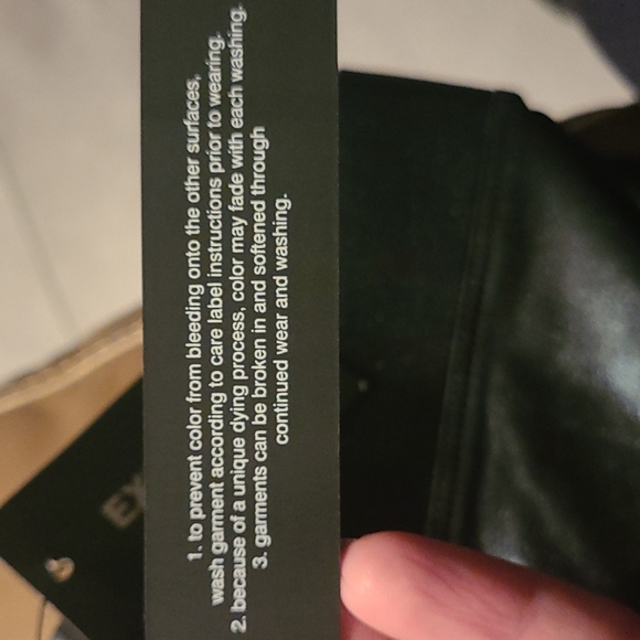 Express Black Leather-Look Leggings - Picture 2 of 5